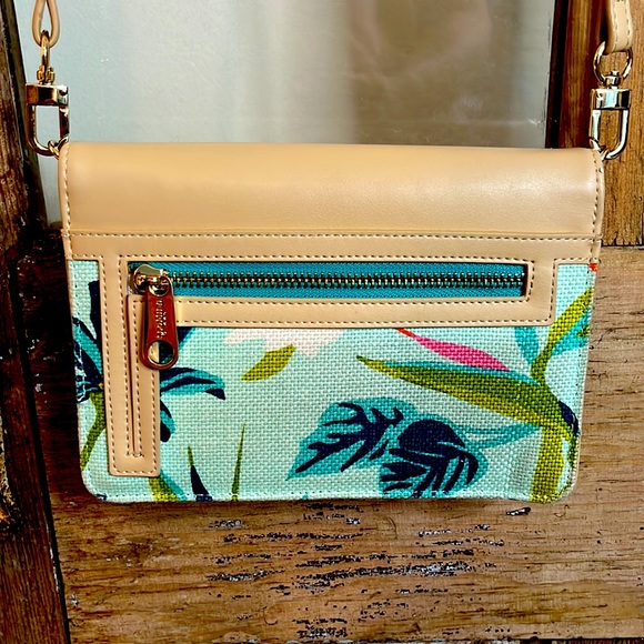 SPARTINA 449 Cross Body Bag Floral & Cream - Picture 4 of 15
